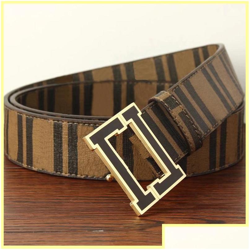 

Belts 2022 Genuine Leather Belt For Men Width 4.0Cm Fashion Designer Mens Buckle Letter Waistband Cintura Ceintures F Women Drop Del Dhxfh, Black