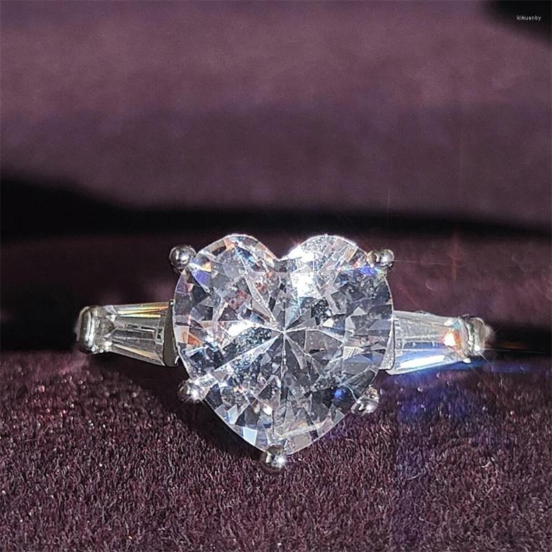 

Wedding Rings 2023 Arrival Trendy Heart Engagement Ring For Women Anniversary Gift Jewelry Wholesale R7115