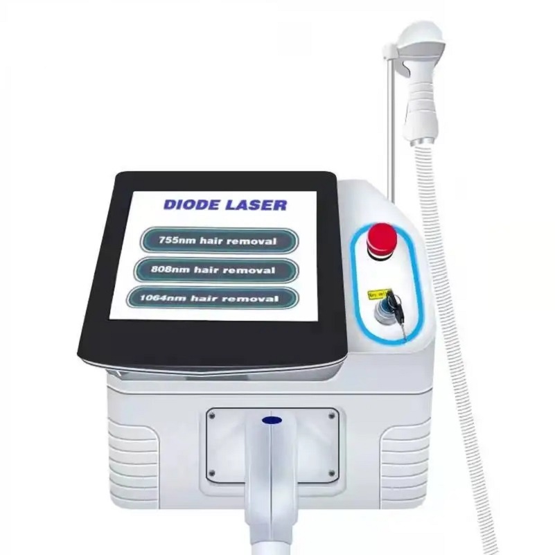 

Professional ice 808nm diode laser permanent hair remoal machine 3 wave 755 808 1064nm