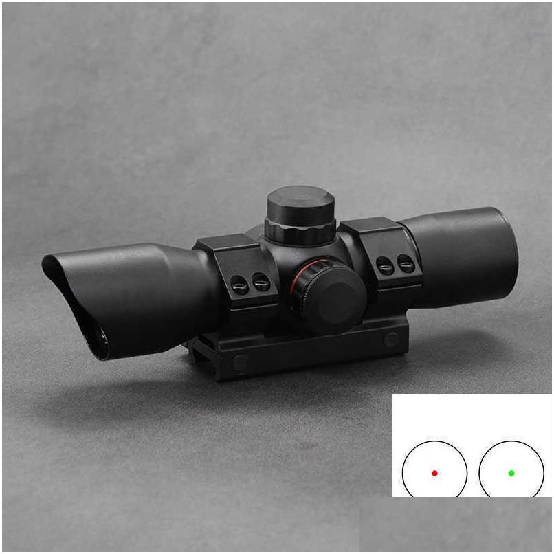 

Scopes Hunting 1X30 Red Dot Sight With 20Mm Weaver Picatinny Rail Mount Quick Open Er For Airsoft Drop Delivery 202 Drq, As show