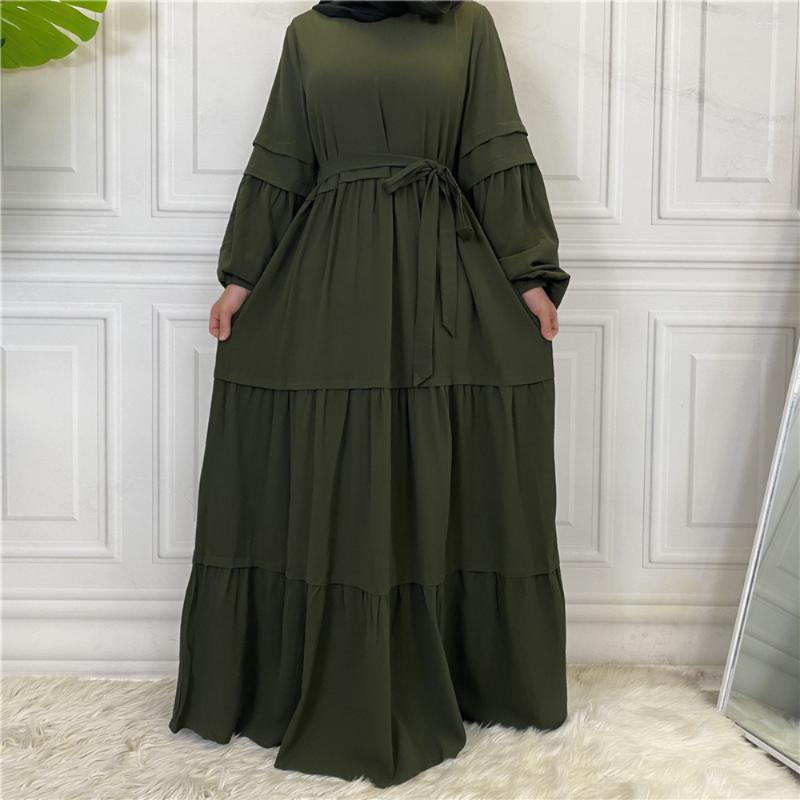 

Ethnic Clothing Women Solid Dress Ramadan Eid Abaya Abayat Robe Femme Musulmane Kaftan Dubai Muslim Caftan Marocain Dresses Islam