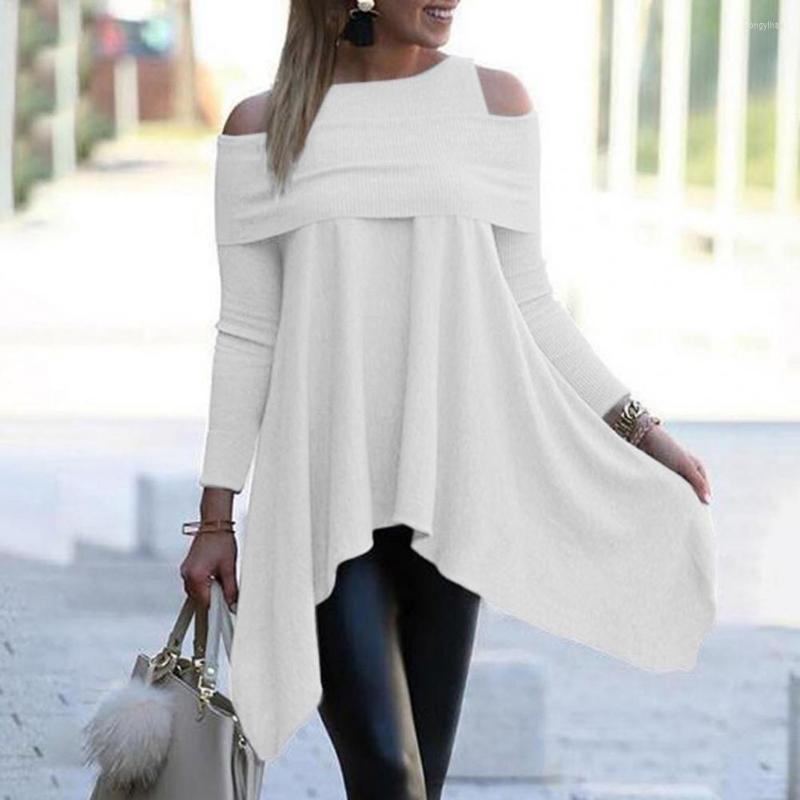 

Women' Blouses Irregular Womens Tops And Casual O Neck Long Sleeve Top Female Tunic 2023 Autumn Plus Size Women Blusas Shirts, Blue