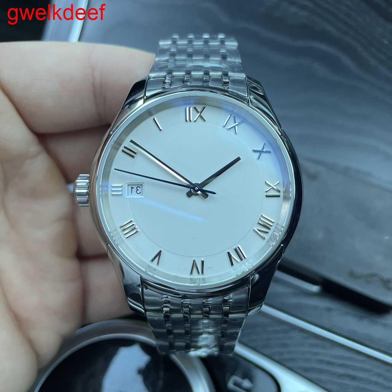 

Wristwatches Luxury Custom Bling Iced Out Watches White Gold Plated Moiss anite Diamond Watchess 5A high quality replication Mechanical OC03, White and silver