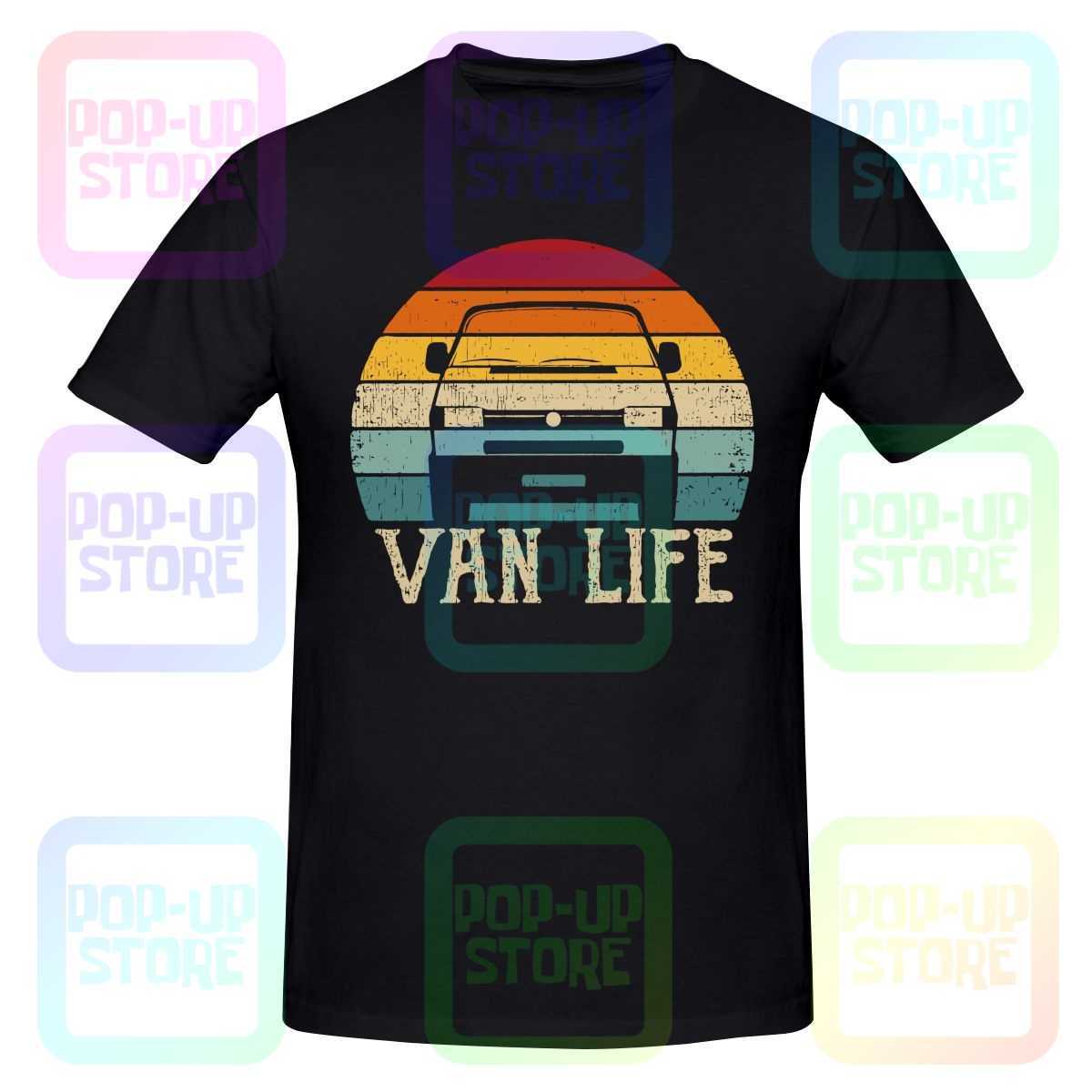 

Men' T-Shirts Vanlife Shirt T-shirt Tee Pop Funny Hip Hop Hot Deals L230217, Navy