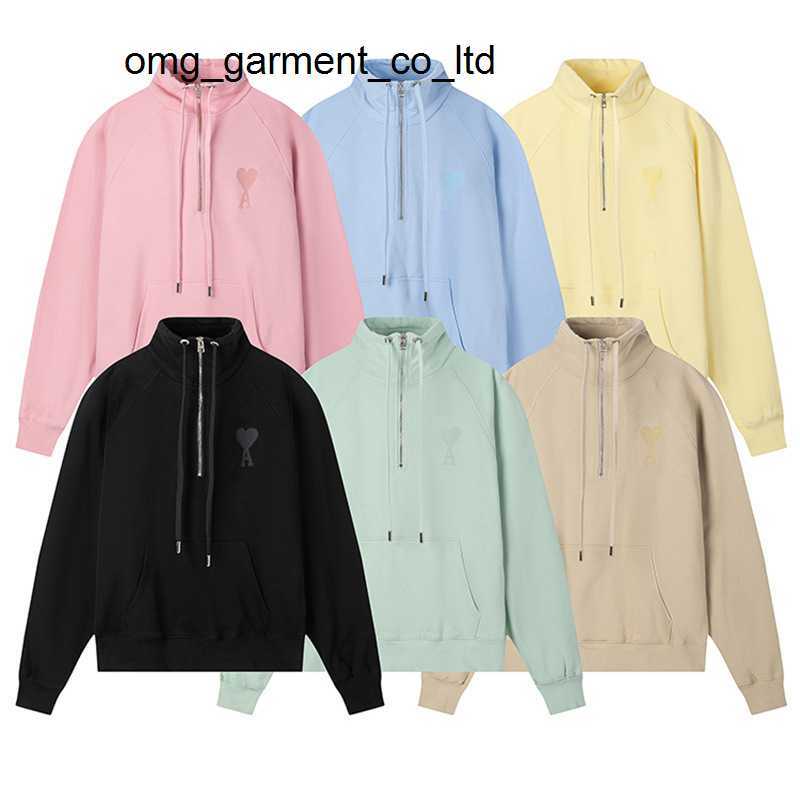 

new designer Autumn winter new love amis embroidery sweater men women lovers fashion brand hoodie, Light yellow