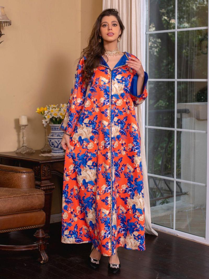 

Ethnic Clothing Diamond Beading Muslim Dress Djellaba Robe Sets Abaya Syari Female Evening Gown Worship Service Abayas WY1348