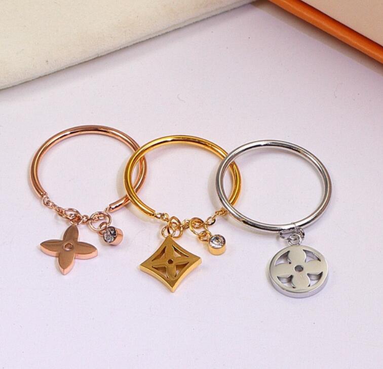 

3pcs/set Men Women Luxury Desinger Band Rings Fashion Titanium Steel Gold Silver Rose Gift Paty Anniversary 18K Gold Plated Jewellery