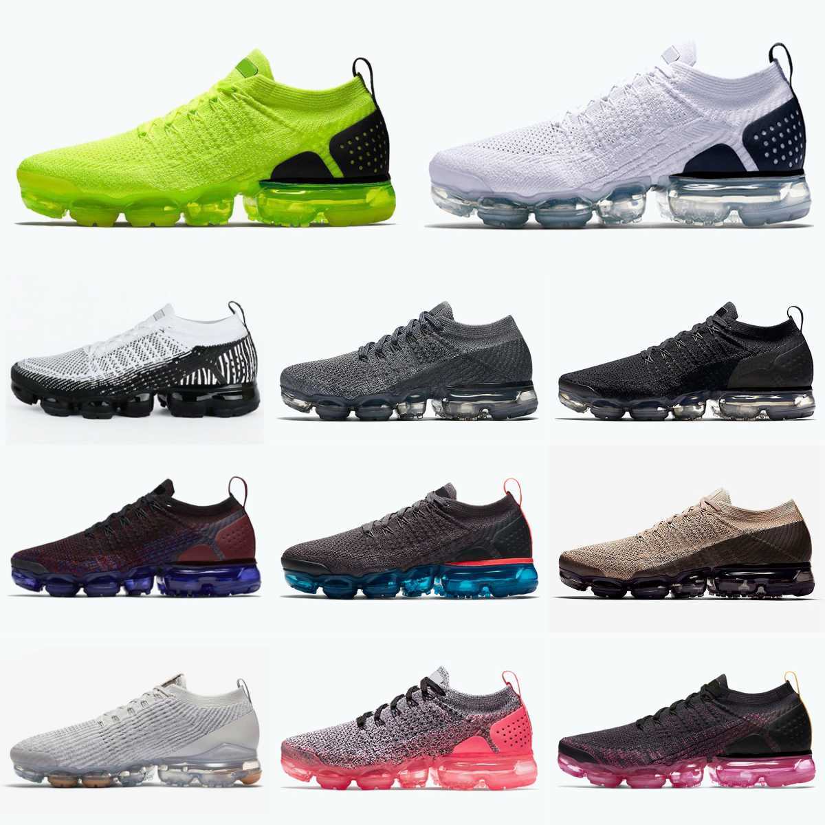 

2023 Top Quality Vapores Fly 2.0 Knit 3.0 Cushion Mens Running Shoes Classic Triple Black Metallic Gold Zebra Sail Oreo Sapphire Blue Sport, Please contact us