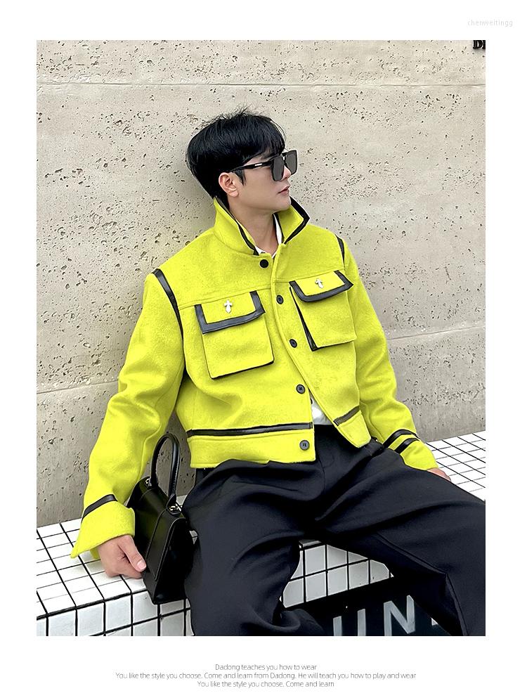 

Men's Jackets Sf0493 Fashion Men's Coats & 2023 Runway Luxury European Design Party Style Clothing, Black