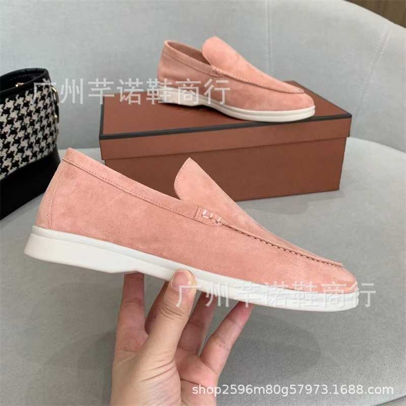 

Italy Original Designer Shoes Rolopiana Italian Genuine Leather LP LOFO Flat Bottom Casual Lazy Couple0I6O, Emerald green