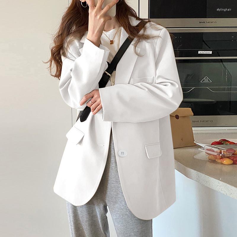 

Women's Suits Spring And Autumn White Casual Versatile Suit Coat Feminine, Beige