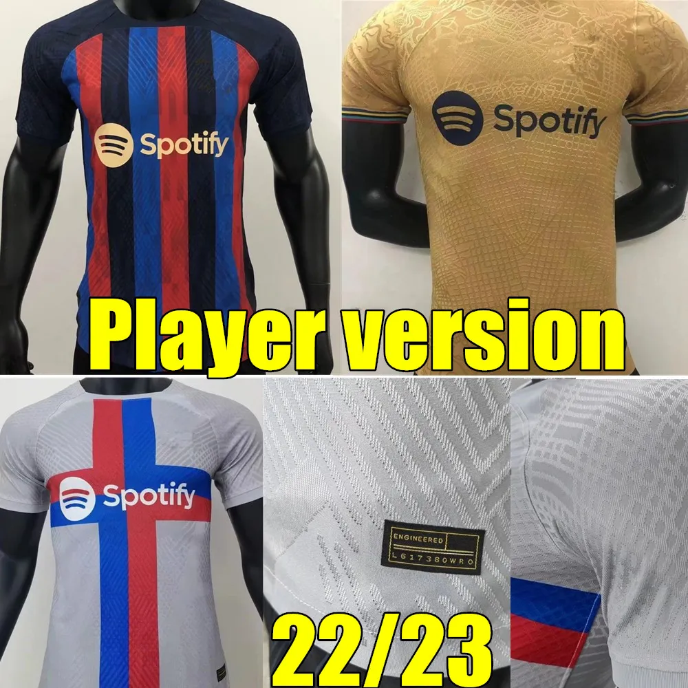 

22 23 ANSU FATI Player version soccer jersey Camisetas de football home away 3rd MEMPHIS BARCElONA PEDRI BARCA 2022 2023 F. DE JONG DEST shi, 3rd+league patch