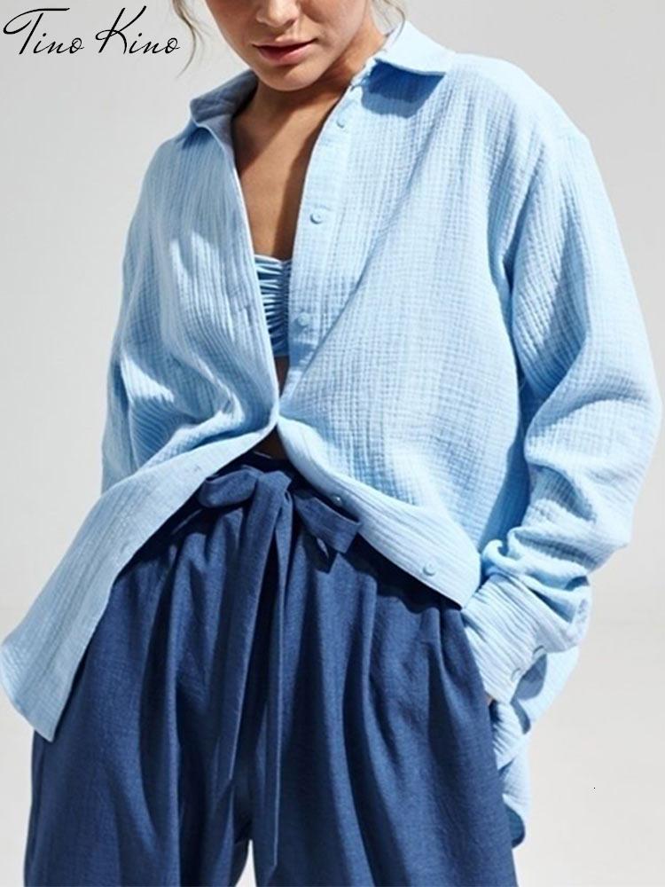 

Women' Blouses Shirts 100% Cotton Elegant Shirt Spring Summer Long Sleeve Single Breasted Female Top Casual Turn-down Office Lady 230217, Rose red