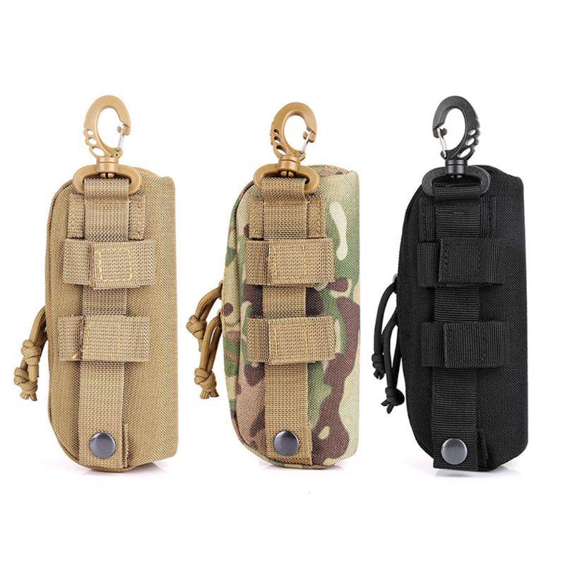 

Outdoor Bags Hunting Sunglasses Case Military Molle Pouch Goggles Storage Box 1000D Nylon Hard Eyeglasses Bag, Kh