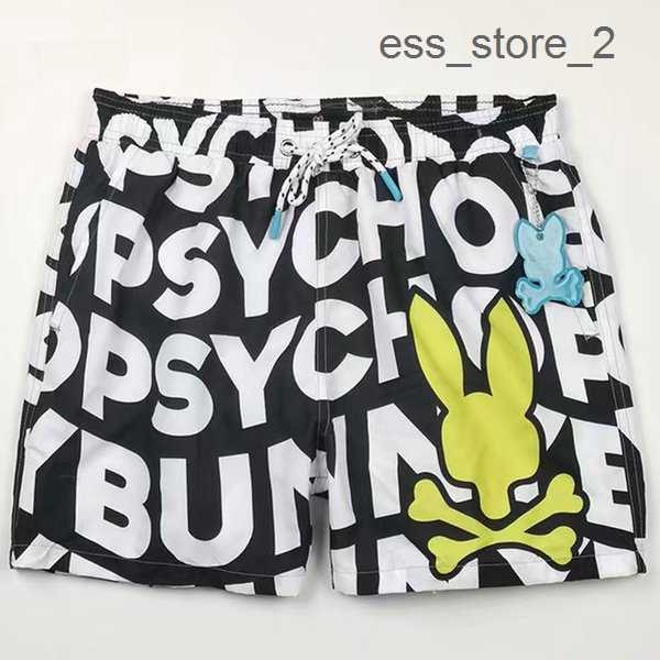 

Mens Fashion Beach Pants Skull Rabbit Psycho Bunny Surf Shorts Quick Dry European and American Style 2 UBQL, Customize