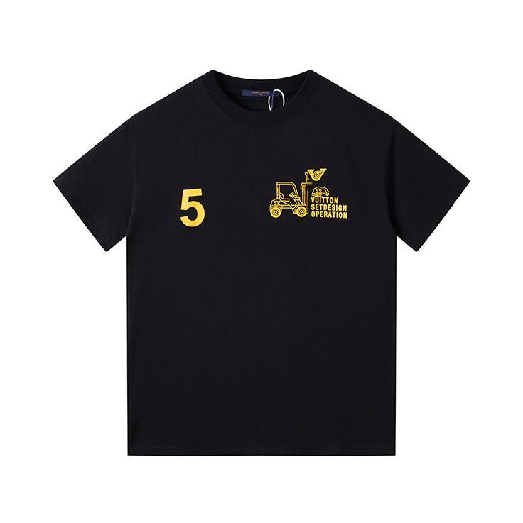 

5 print designer t shirt summer short sleeve men women tshirt tee mens clothes, White