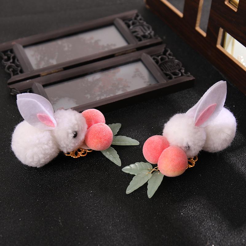 

Hair Accessories 2pcs Plush Hairpin With Tassel Chinese Style Cute Vintage Headdress Hanfu Clothing For Women Lady FS99, Gz1544
