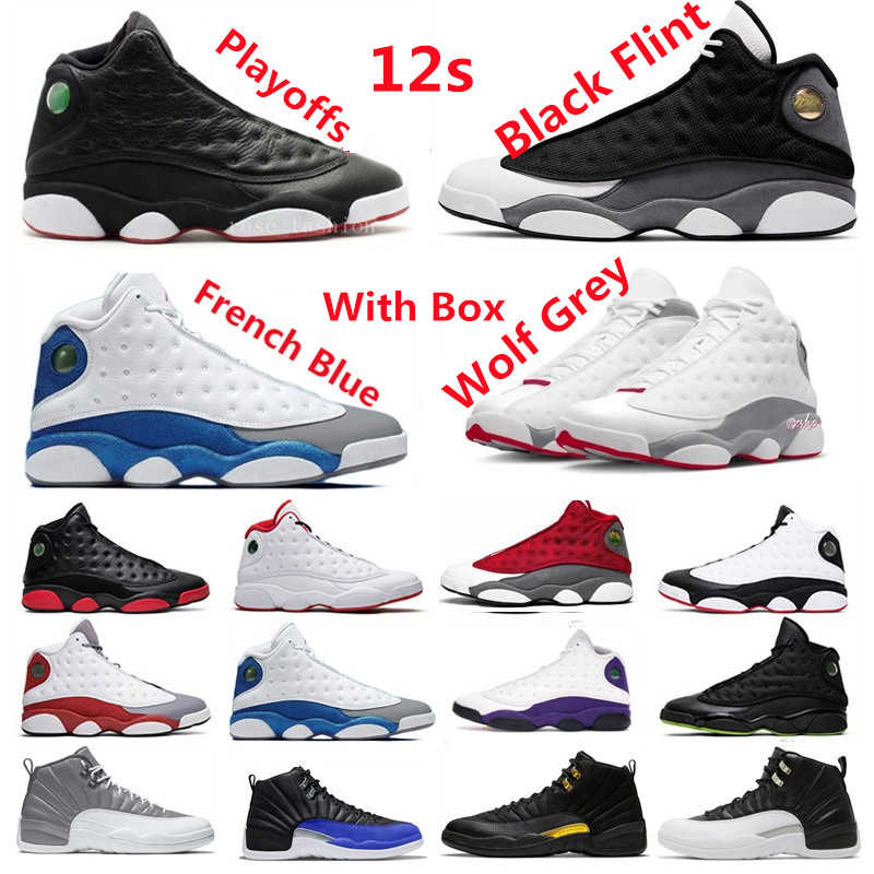 

Playoffs Wolf Grey Black Flint Mens Basketball Shoes 12 Dark Concord University Gold Reverse Taxi Flu Game Gamma Blue Royal Twist Grey PE OG 12s 13 13s 11 11s Sneakers, 28