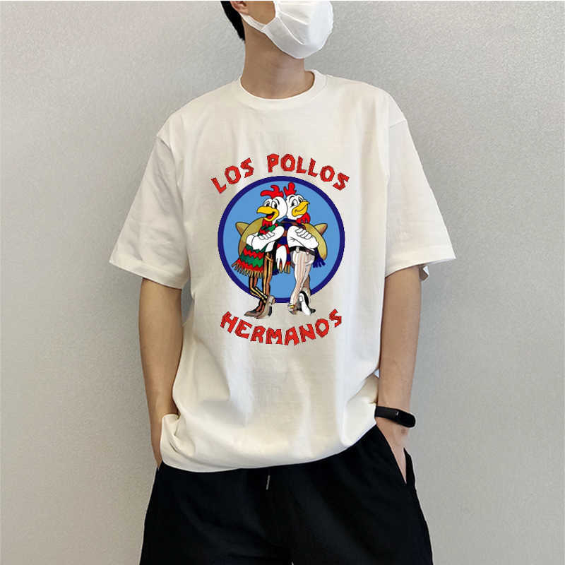 

Men's T-Shirts High Quality T-shirt 100%cotton Breaking Bad Los Pollos Chicken Brothers Printed Casual Funny T shirt Male Oversized Tee Unisex L230217, Purple