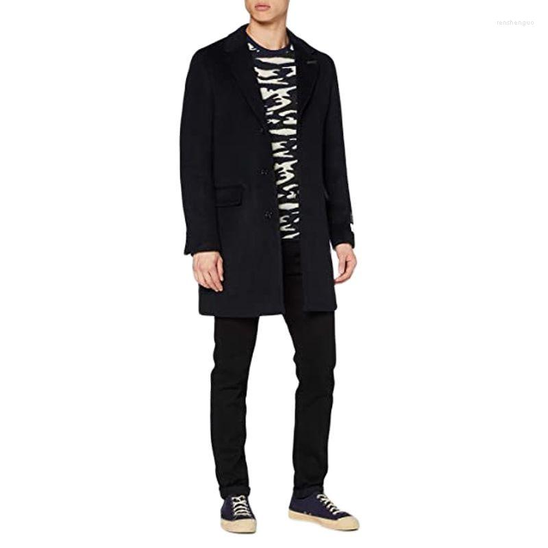 

Men's Suits 2023 Selling Notch Lapel Men's Black Warm Coat Custom Made Single Breasted Fashion Wool Blend Skinny Just One Jacket, Camel