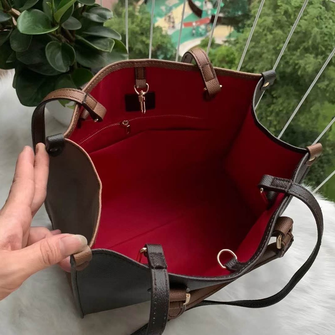 

Women Designer Handbags Casual Tote Luxury Crossbody Messenger Shoulder Bags Chain Bag Good Quality Pu Leather Purses Ladies Handbag L003, Brown flower