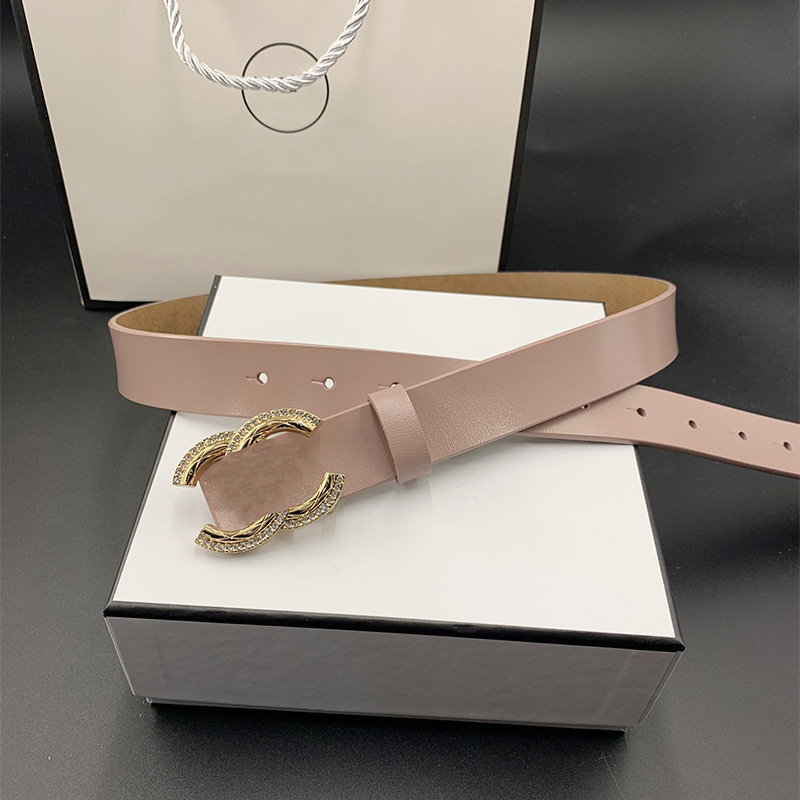 

Designers Belts Luxurys belt with trendy Business metal buckle belt Diamonds design casual versatile womanbelt Temperament Material Leather Width very good, As pics