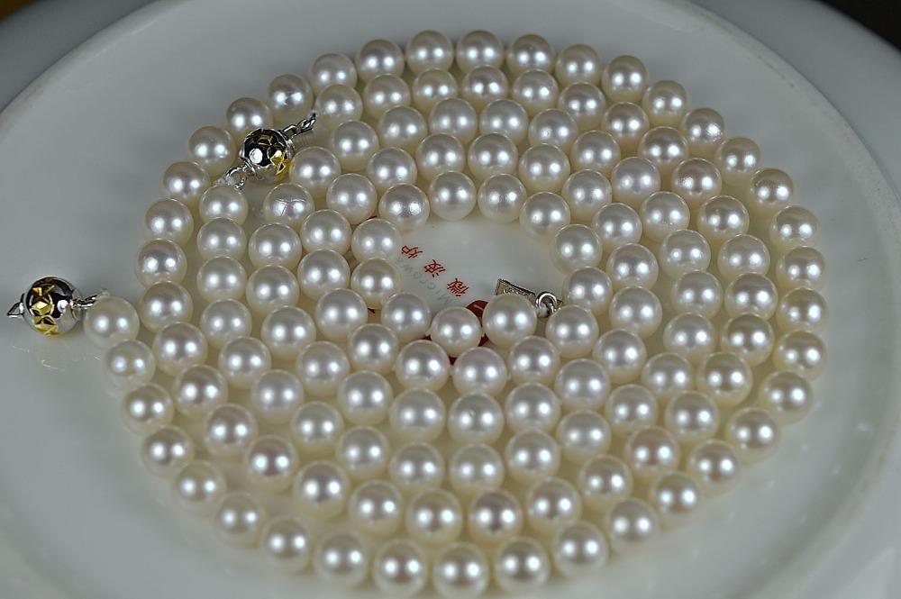 

Chains AKOYA Sea Pearl Perfect Round Lustre Smooth 6-6.5mm 43cm. Pearl002 Christmas GiftChains