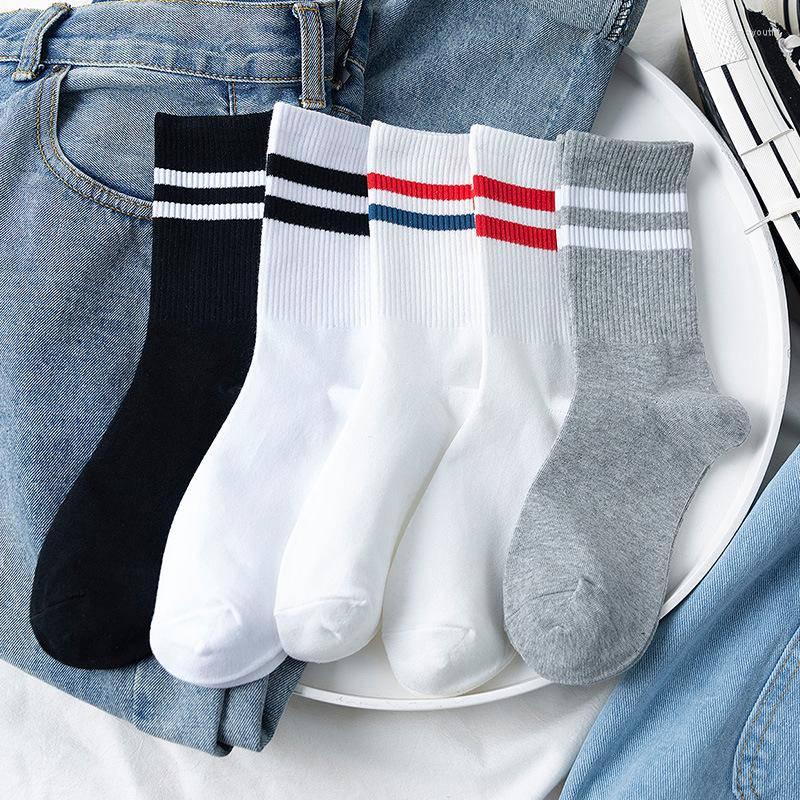 

Women Socks White Striped Harajuku Kawaii Funny Cute Hip Hop Skateboard Streetwear Calcetines Black Mujer Woman Skarpetki Meia