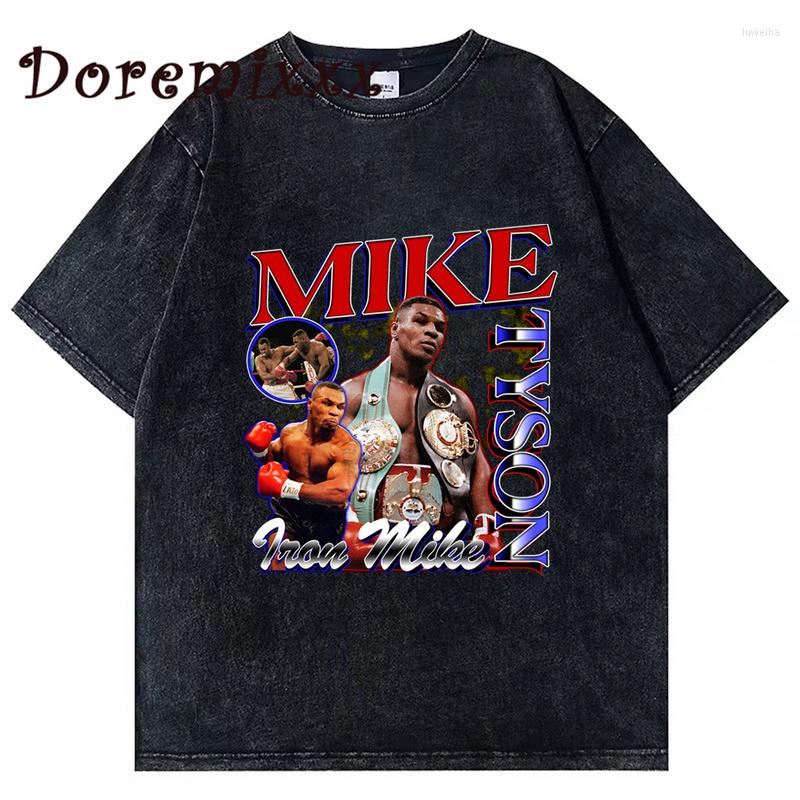 

Men' T Shirts Mike Tyson Vintage 90s Tshirt Hip Hop T-Shirt For Men Women Fashion Graphic Streetwear Unisex Shirt Cotton Washed T-shirts, 120407