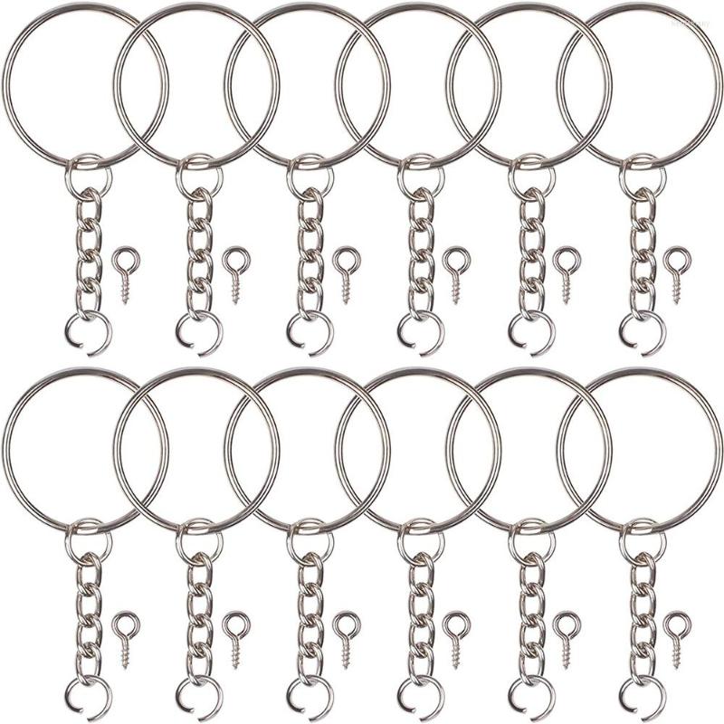 

Keychains 360Pcs Keychain Kit Include Key Chain Rings&Jump Rings&Screw Eye Pins Bulk DIY Chains Keyring For Crafts And Jewelry