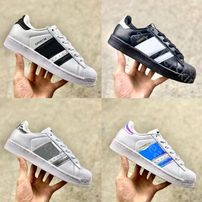 

Top Men Women Running Shoes Designer Shoes Classic White Sneaker Stripe Leatherwear Splicing Sneakers Couples Trainers Shell shoe Size 35-45