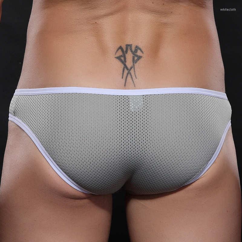 

Underpants Detachable Men' Underwear Briefs Sexy Mesh Triangle Panties Fashion Mens Bulge Pouch Breathable Black Pants