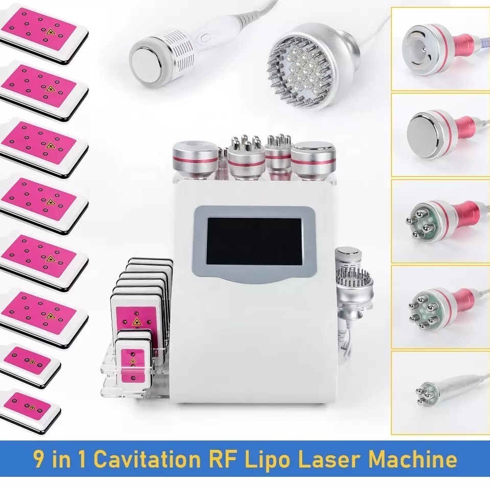 

Kim 8 lipolaser 9 en 1 laser fat 40k ultrasonic cavitation machine lipo laser slimming mahine for sale