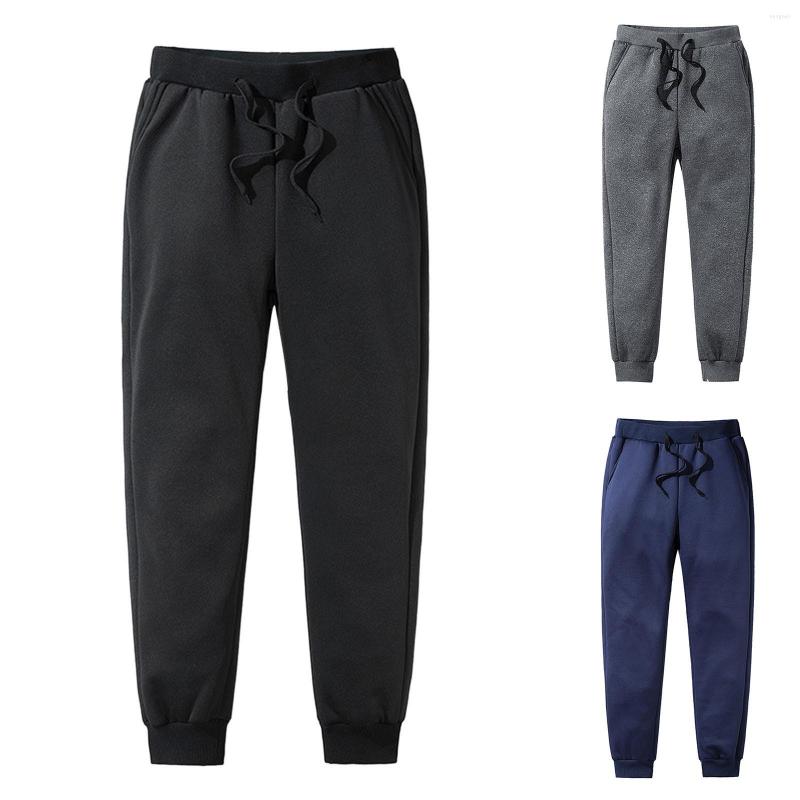 

Men's Pants Mens Casual Sports Thickened Cotton Large Sanitary Foam, Black