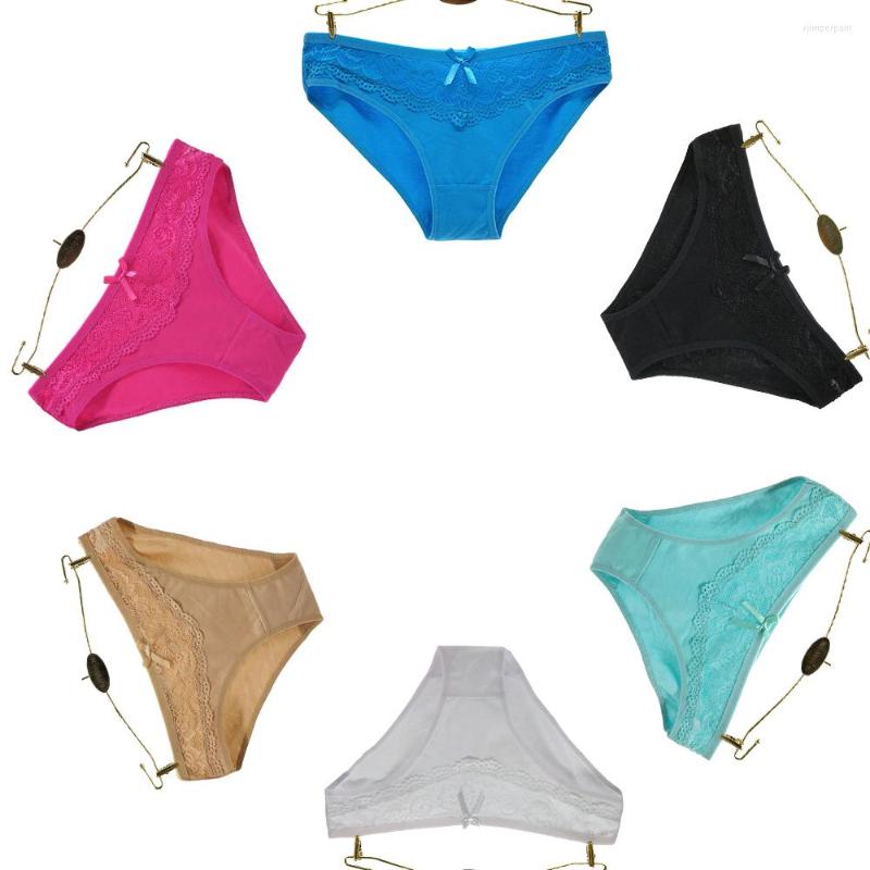 

Women's Panties 12Pcs/Lot Cotton Women's Soft Women Underpants Solid Girls Briefs Sexy Female Lingerie Comfort Intimate Underwear, Multi