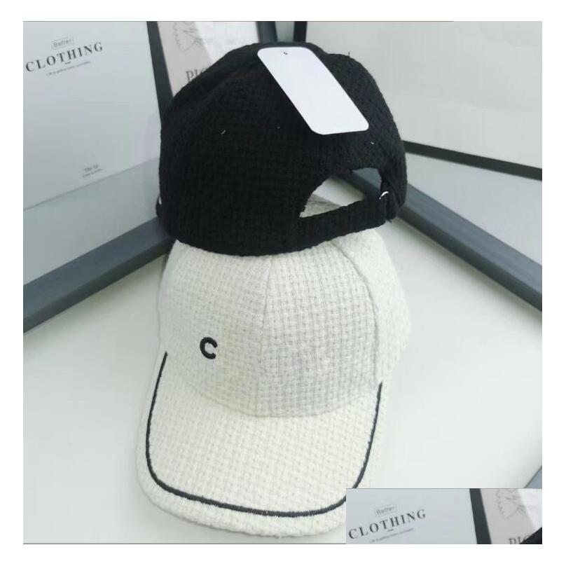 

Ball Caps Luxury Designer Wide Brim For Men Women Fashion Ouble Letter Printing Embroidery Wool Knit Fisherman Hat Winter Warm Woole Dh4So