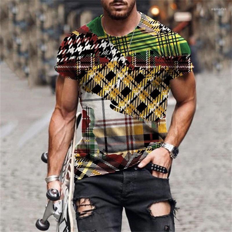 

Men's T Shirts 2023 Products Men's T-shirt Black Square Pattern Y2kclots Trend Street 3D Printed Fashion, Et0c22091zk