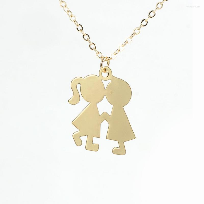 

Choker Lover Bugs And Kisses Couple Necklace Tarnish Free 18K Real Gold Plated Pendant Chain Adjustable Valentine's Day Gift
