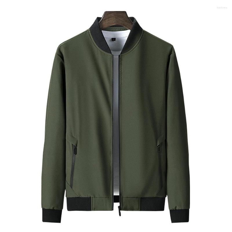 

Men's Jackets -8XL Plus Size Mens Spring Autumn Casual Solid Fashion Slim Bomber Jacket Men Overcoat Baseball, Black