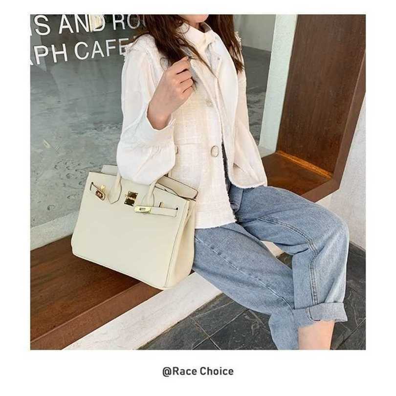 

Bags Birkin Women Race Herme choice women's bag leather handbag milk shake white bag trend, Milkshake platinum buckle ivory (25cm)
