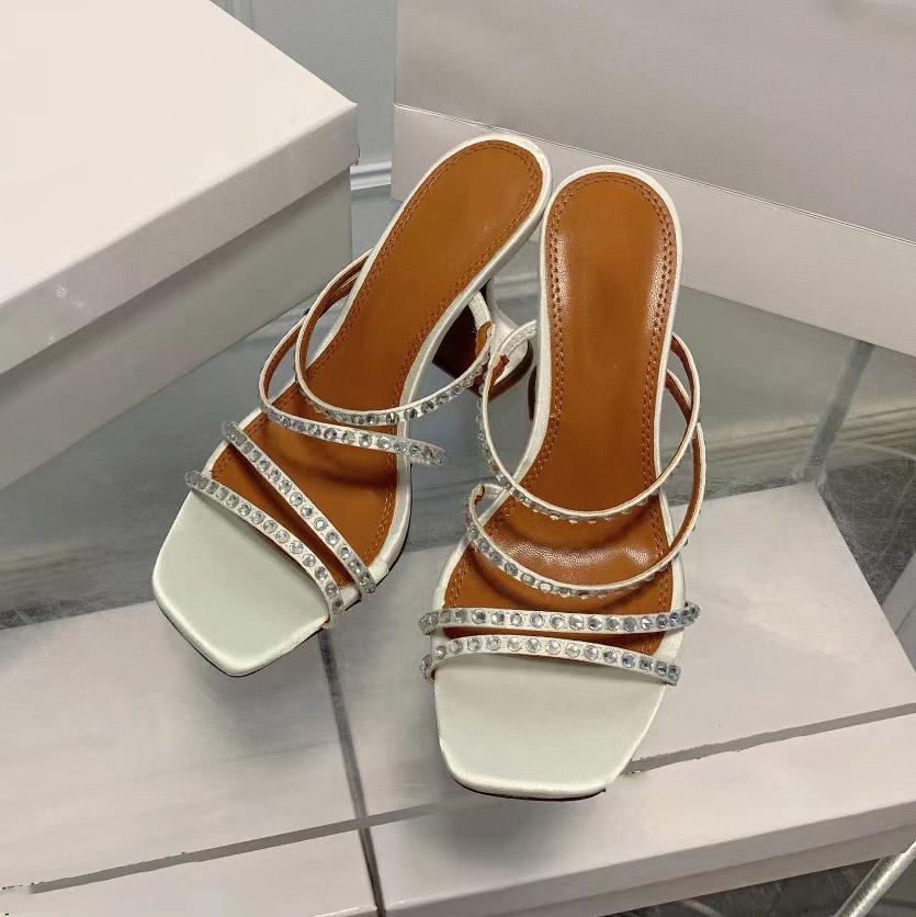 

2023 Designer Shoes Women Slippers High-heeled Sandals Temperament Beauty Slippers Party Sexy Sandals High-heeled Shoes
