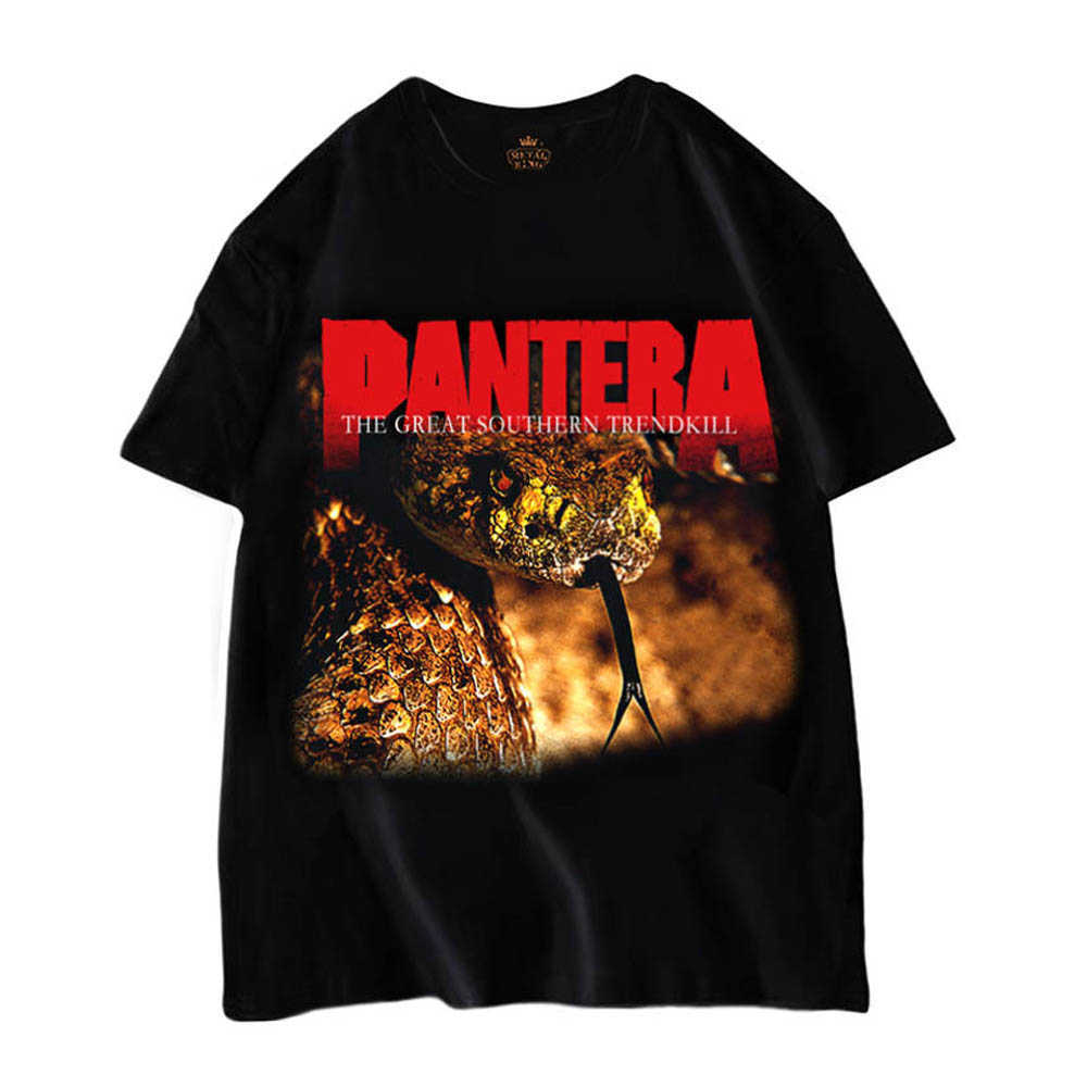 

Men's T-Shirts New Rock Band T Shirt High Quality Cotton Pantera Punk T-Shirt Men Black Tshirt Tops Print T Shirt Oversized T Shirt Women L230217, Dx-25