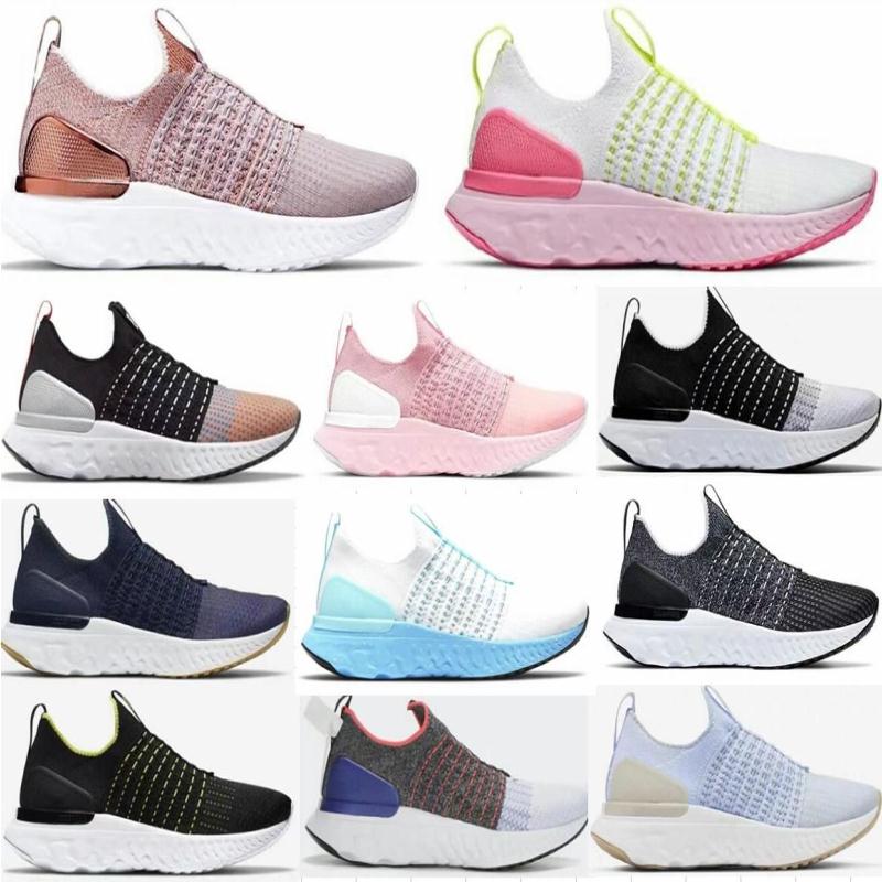 

Boots REACT Phantom FK2 running shoes womens trainers Triple Black Fly White knit MOC Game Royal Bumblebee Breathable light mens outdoo Qqgb, If need box;pls add pay the box;thanks
