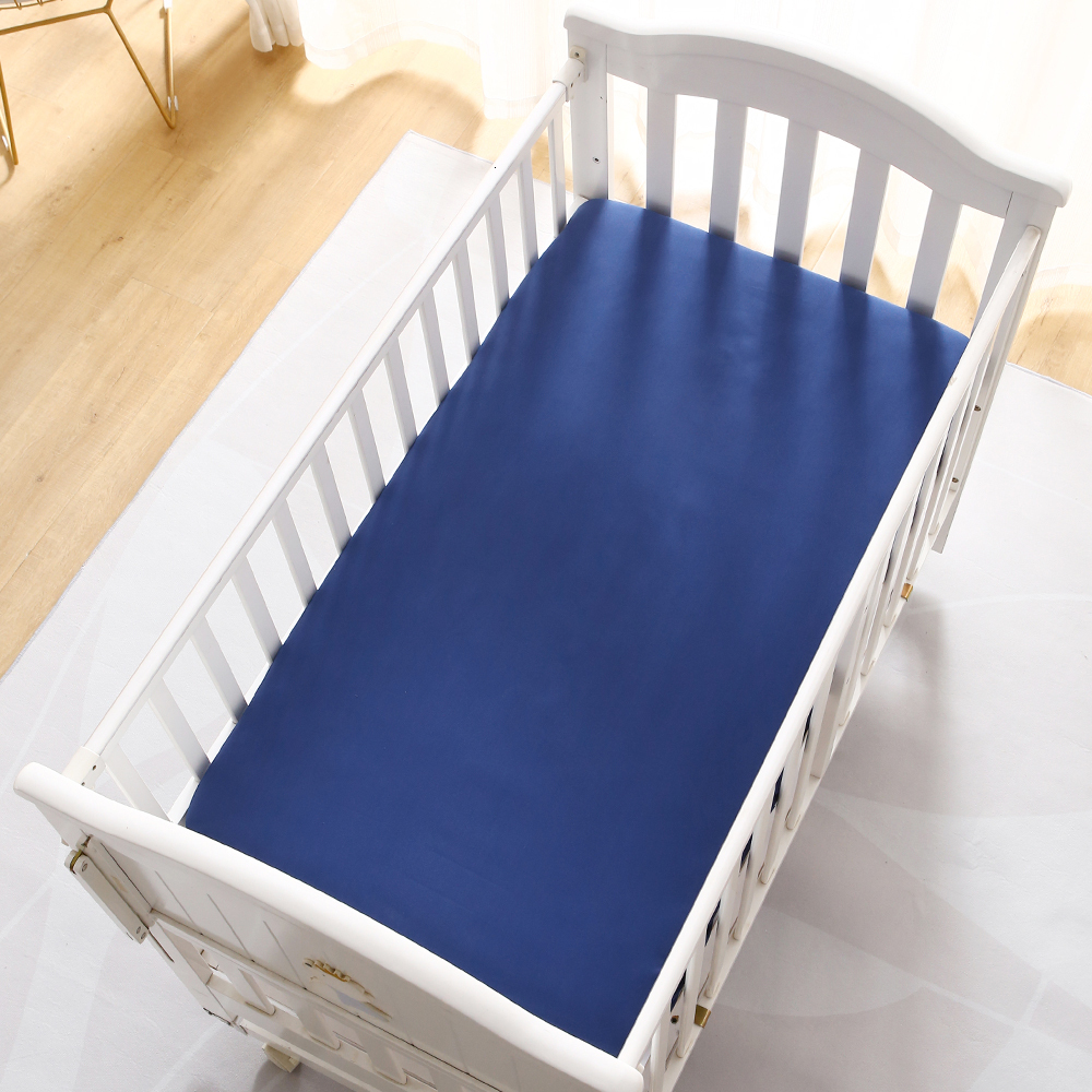 

Bedding Sets 2 Pack Microfiber Fitted Crib Sheets For Baby Cozy Soft Solid Color Toddler Bed Standard And Mattresses 230216, Blue