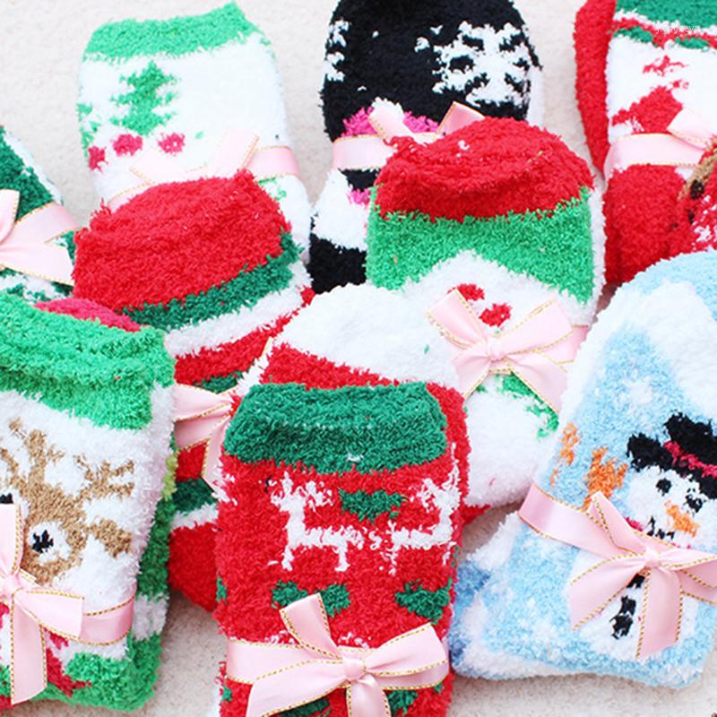 

Sports Socks 1 Pair Warm Soft Women Winter Spring Christmas Woolen Running Tennis Yoga For Girls Ladies, Snowman