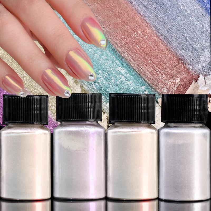 

Nail Glitter 1Box Chrome Powder Holographic Aurora Pigment For Nails Dip DIY Art Decorations