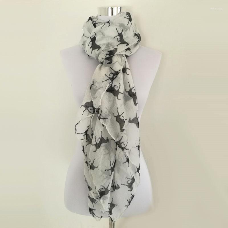 

Scarves Design Fashion Horse Scarf For Women Animal Print Spring Winter Running