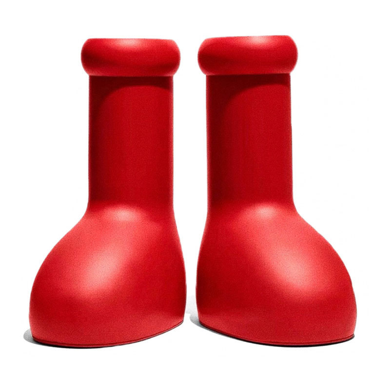 

Men Womens Big Red Boots Flat Rubber Boots Big Red Shoes Trendy Fashion Boy Boot
