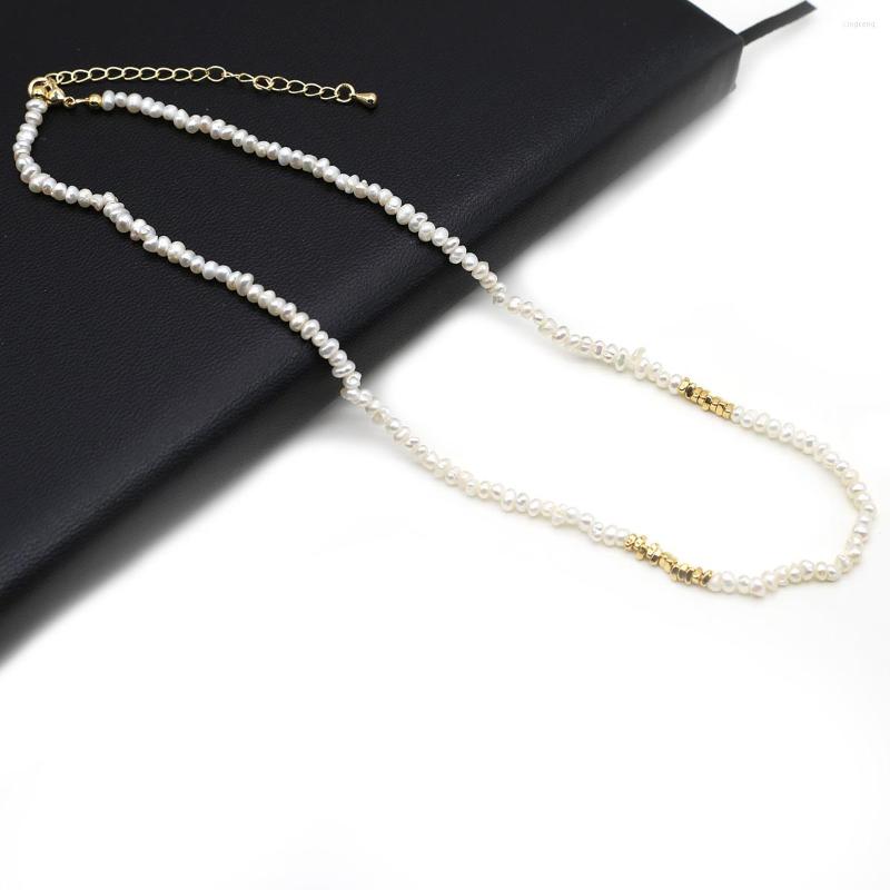 

Pendant Necklaces 40cm Natural Pearl Beads Necklace Irregural Shape White Freshwater For Women Jewerly Party Gift