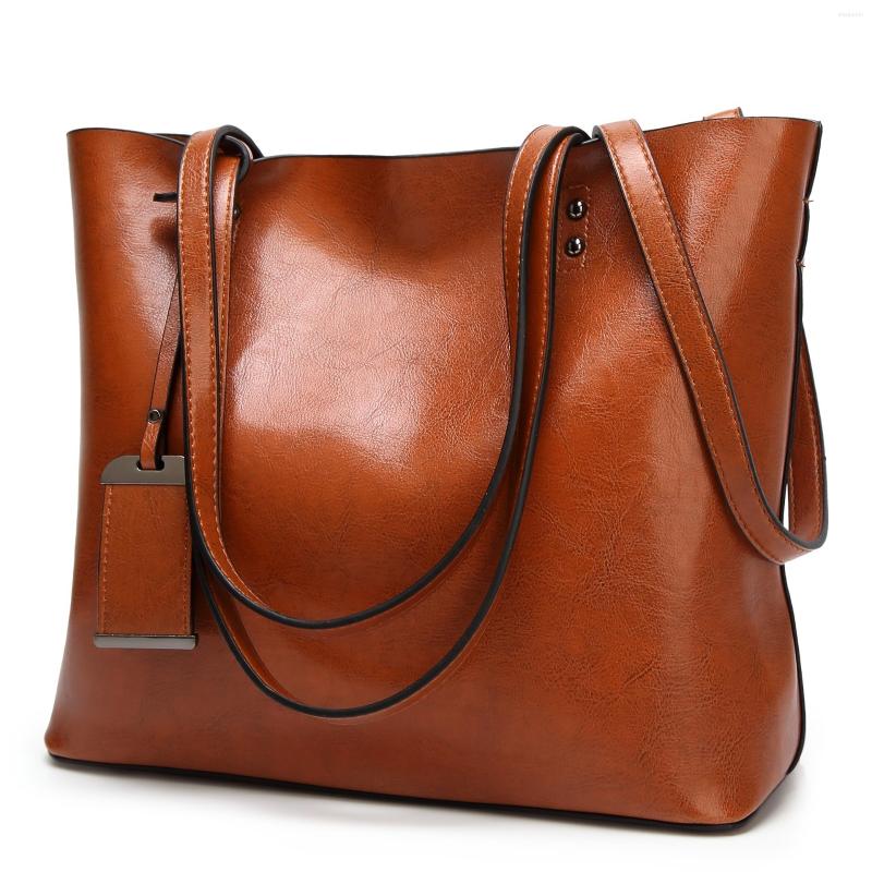 

Evening Bags Women's Faux Leather Tote Bag Large Capacity Shoulder Handbag, Pink
